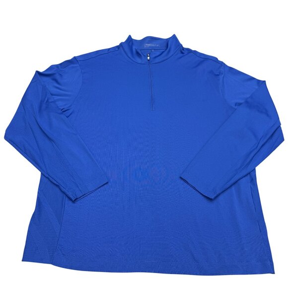 Nike Other - Nike Golf Dri-Fit Men's 1/4 Zip Blue Mock Neck LS Pullover, Size  XXL